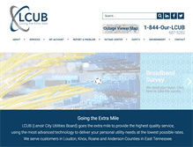 Tablet Screenshot of lcub.com